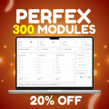 PERFEX CRM WITH 300 SAAS MODULES LATEST VERSIONS