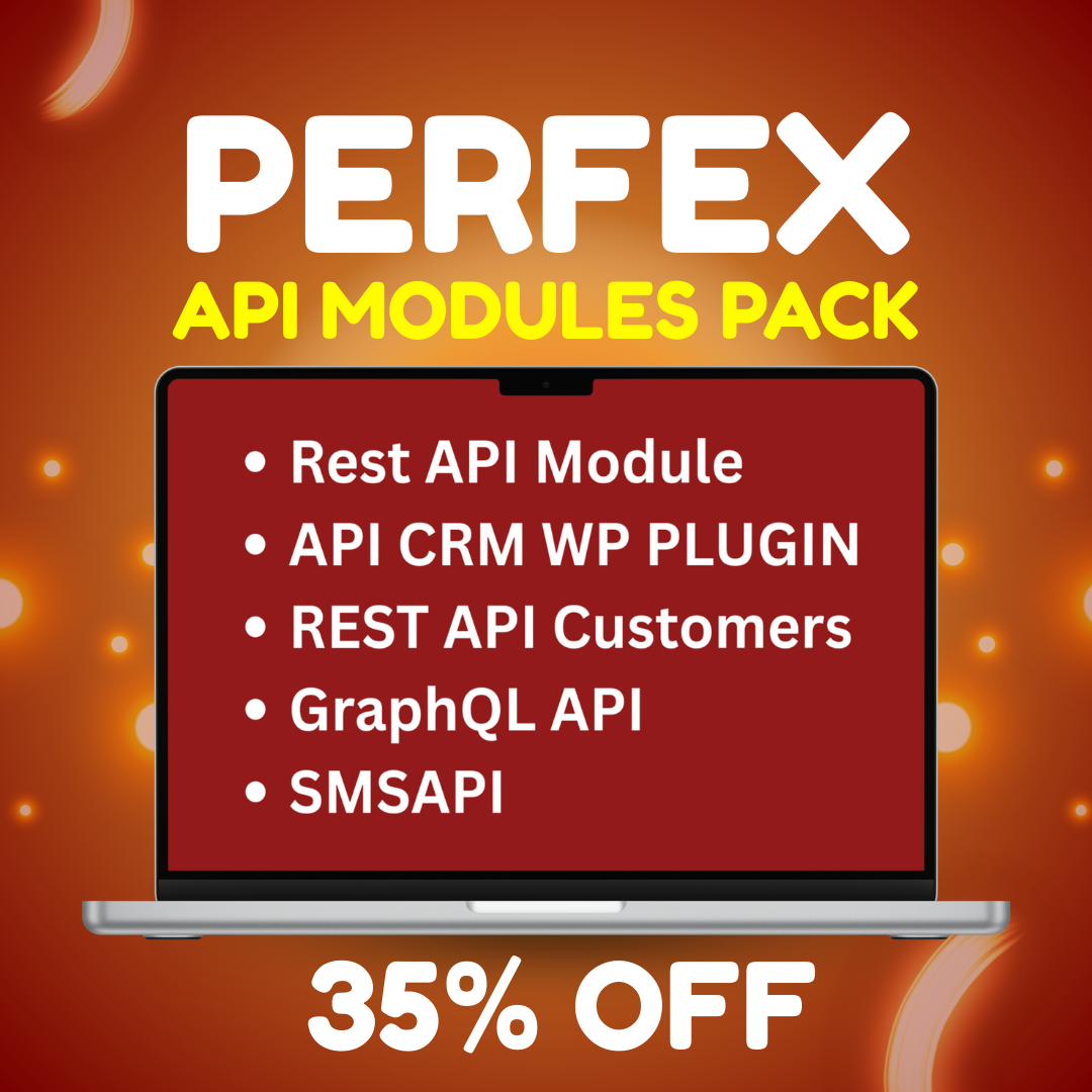 Perfex CRM API Modules Pack – 5 Powerful Integration Modules